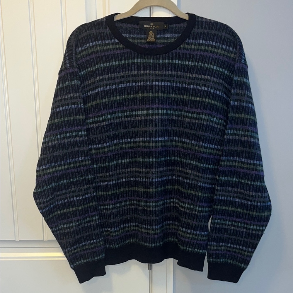 Bugatchi Men's Crewneck Wool Sweater L